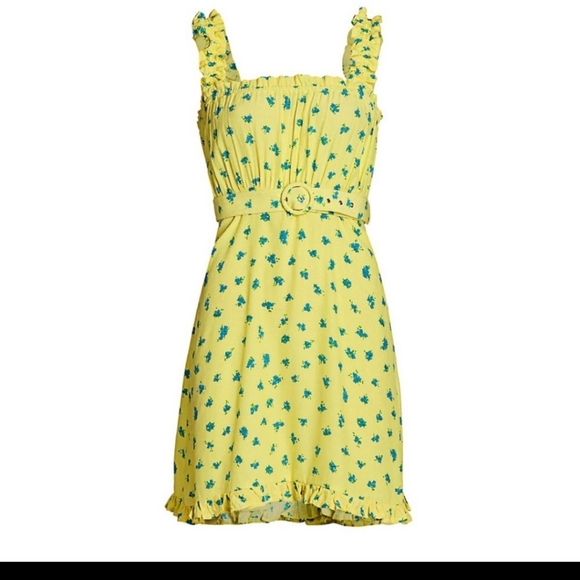 NEW Faithfull the brand Luda Lemon mini dress - Picture 6 of 8